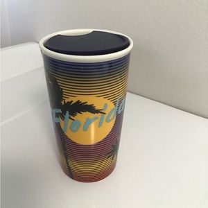 2016 Starbucks Florida 12 oz Ceramic Cup with Lid